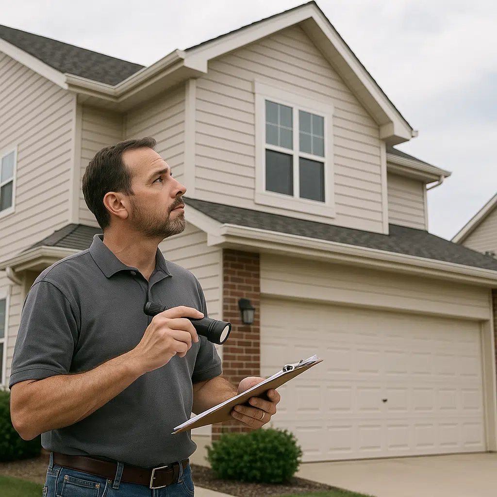 Certified home inspector conducting a thorough inspection in Loveland, CO.