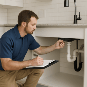 Warranty Home Inspection Fort Collins CO – Inspecting plumbing system for potential issues.