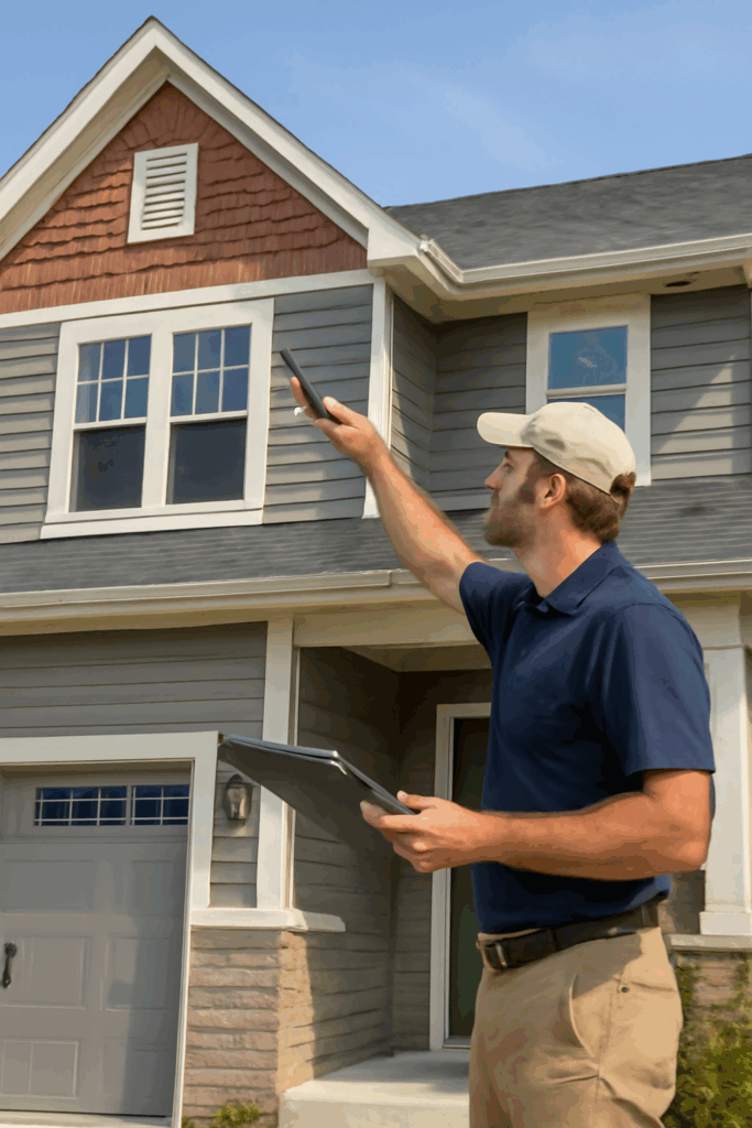Warranty Home Inspection Fort Collins CO – Roof inspection by professional home inspector.