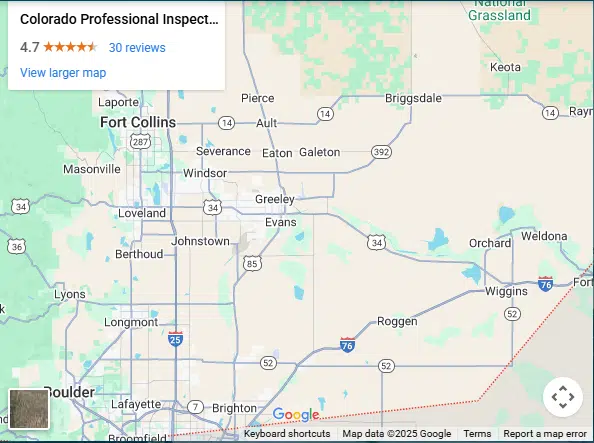 Colorado Professional Inspections Map